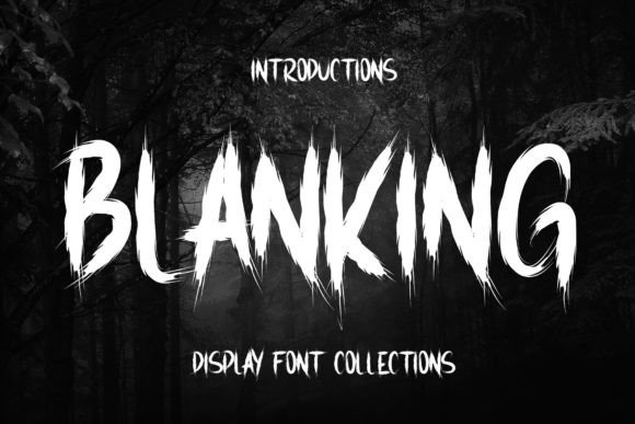 Blanking Font: A Display Font for Magazines and Crafts