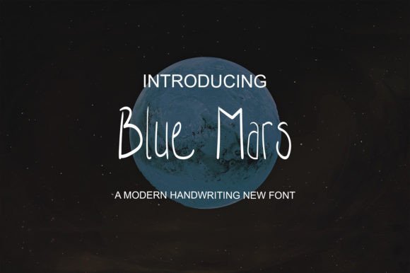 Blue Mars: A Bubbly Display Font for Joyful Editorial Design