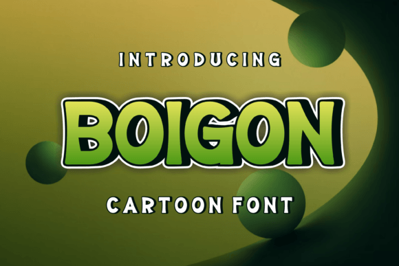 Boigon: A Quirky Display Font for Editorial Charm