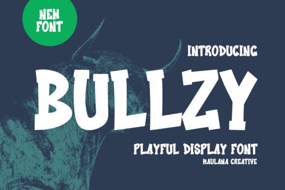 Bullzy: A Playful Display Font for Bold Brand Identity