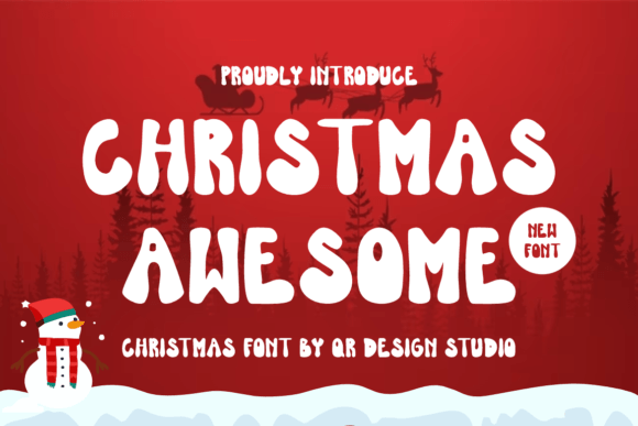 Christmas Awesome Display Font for Handmade Holiday Magic