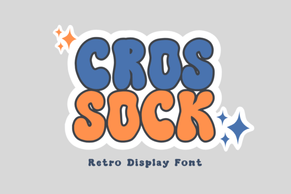 Crossock Font: A Nostalgic Display Font for Handmade Creators