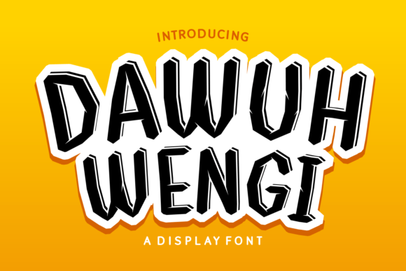 Dawuh Wengi: A Quirky Display Font for Editorial Impact
