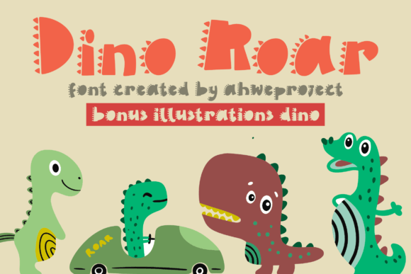Dino Roar Display Font for Bold, Playful Branding