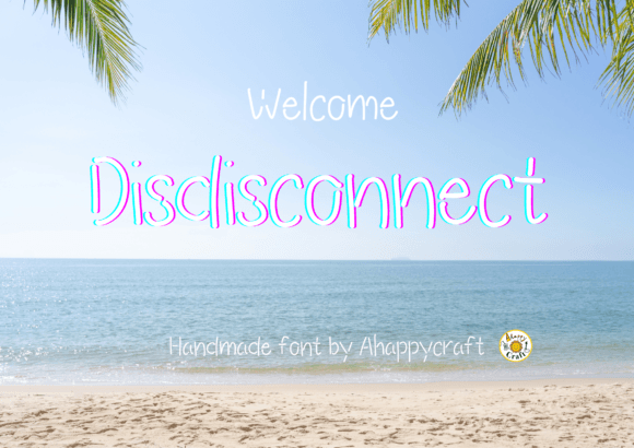 Disdisconnect Font: Handmade Display Fonts for Elegant Crafting