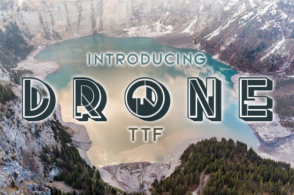 Drone Font: Avant-Garde Display Typeface for Handmade Creators