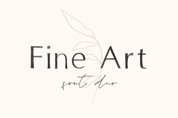 Fine Art Duo: An Elegant Hand-Painted Display Font for Branding