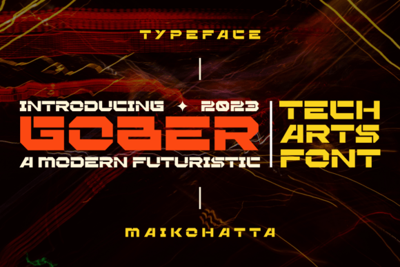 Gober: A Futuristic Display Font for Modern Editorial Design