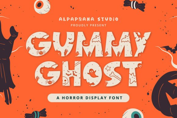 Gummy Ghost: A Playful Display Font with Spooky Charm