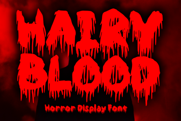 Hairy Blood: A Bold Display Font for Edgy Design Projects