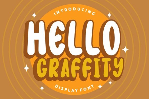 Hello Graffity Font: Sweet, Cute & Unique Display Fonts for Makers