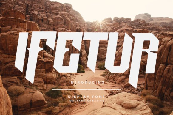 Ifetur Display Font for Magical Brand Identity