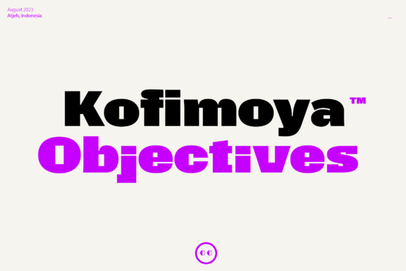 Kofimoya: A Fresh Display Font for Small Business Branding