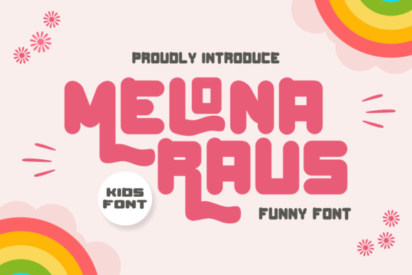 Melona Raus Font: A Whimsical Display Typeface for Charming Branding