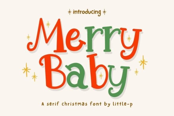 Merry Baby Christmas Font for Festive Branding