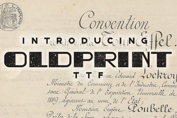 Oldprint: A Retro Display Typeface That Elevates Small Business Branding