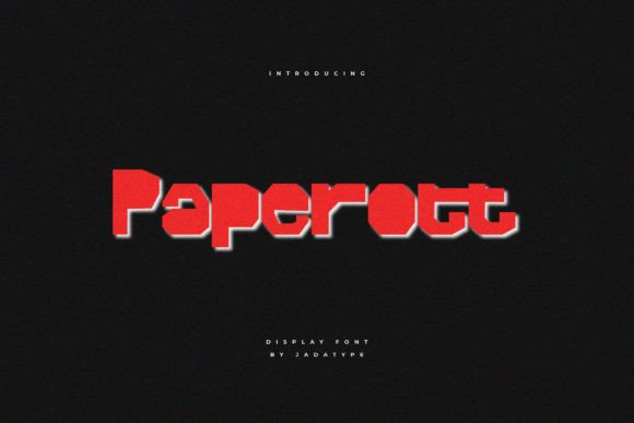 Paperott Display Font for Handmade Branding