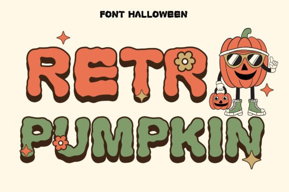 Retro Pumpkin Display Font for Joyful Branding