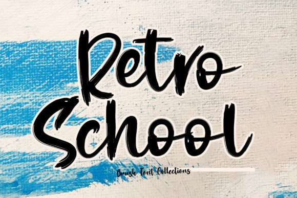Retro School Font: A Fun & Cute Brush Display Typeface