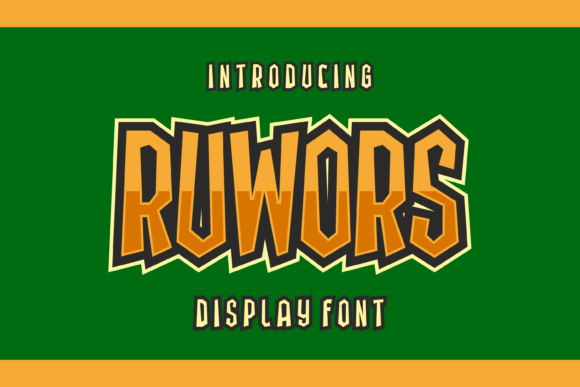 Ruwors Display Font for Small Business Branding