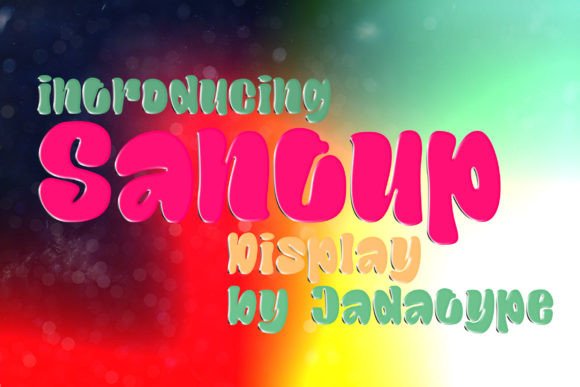 Santup Playful Display Font for Handmade Creators
