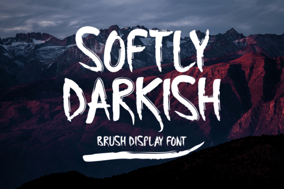 Softly Darkish Font for Handmade Branding & Print Design