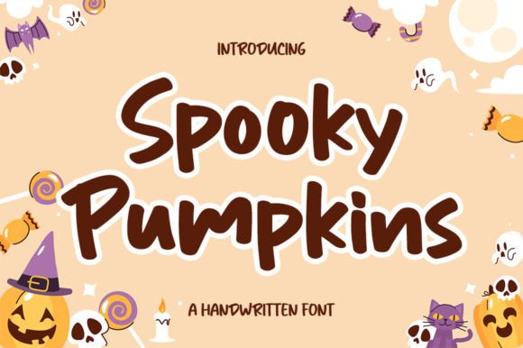 Spooky Pumpkins Font for Halloween Branding & Craft Projects