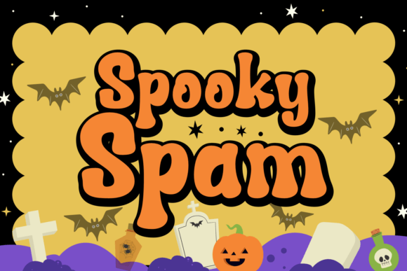 Spooky Spam Display Font for Halloween Branding