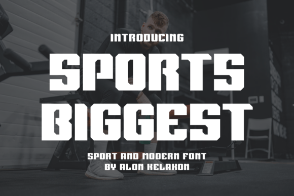 Sports Biggest Font: Bold Display Fonts for Handmade Labels & Shop Branding