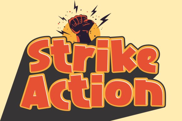 Strike Action Font for Bold, Playful Headlines