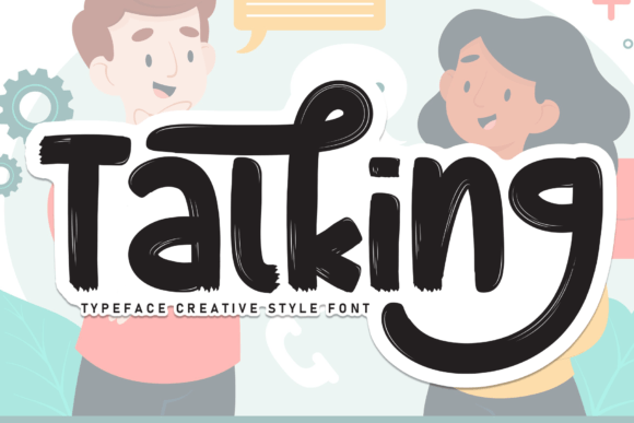 Talking Font: A Sweet Handwritten Display Typeface for Digital Brands