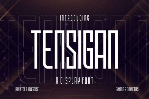 Tensigan Display Font for Bold Creative Campaigns