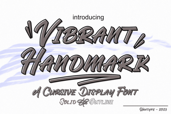 Vibrant Handmark Display Font for Bold Brand Identity