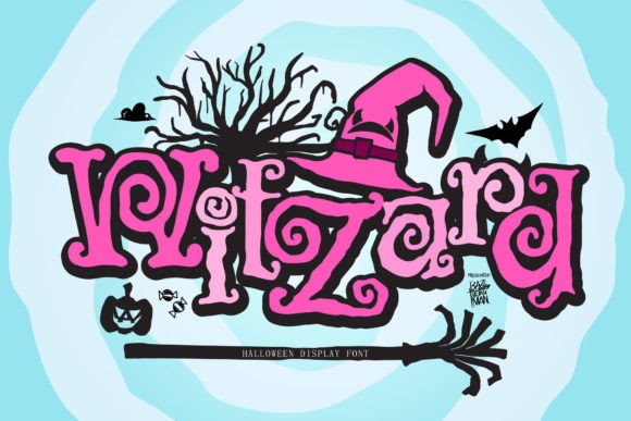 Witzard: A Spooky and Quirky Display Font for Creative Branding